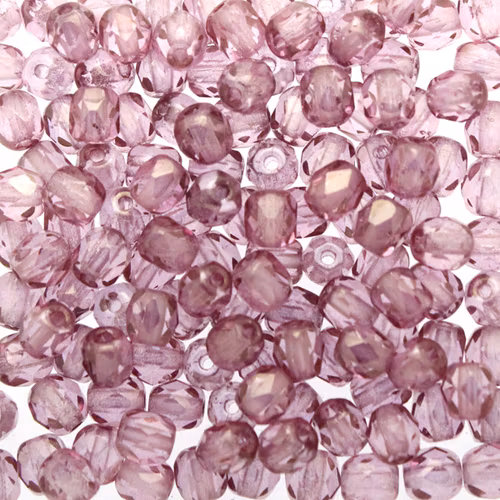 Crystal Lila Luster Fire Polish 4mm 100st