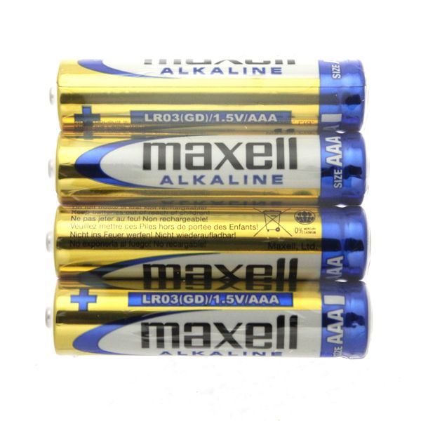 Maxell Alkaline AAA Batteri 4st