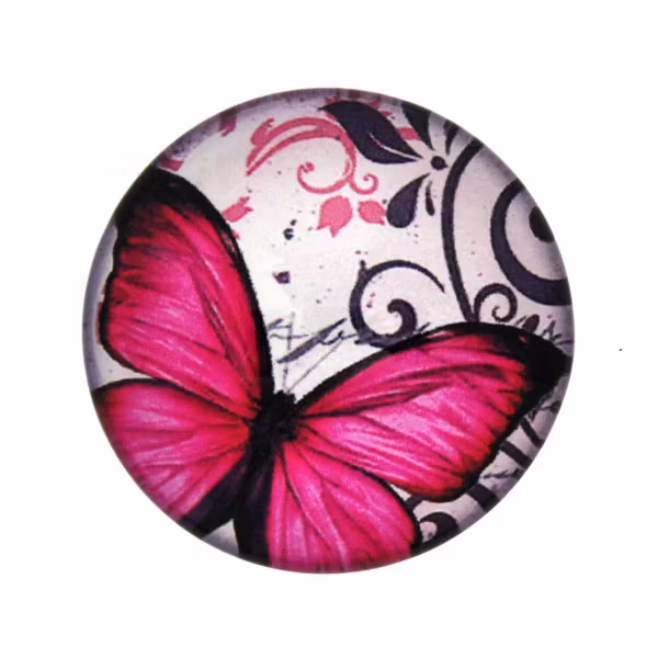 Fjärilar Text 9 Cabochon 20mm 1st