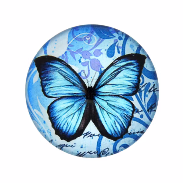 Fjärilar Text 15 Cabochon 20mm 1st