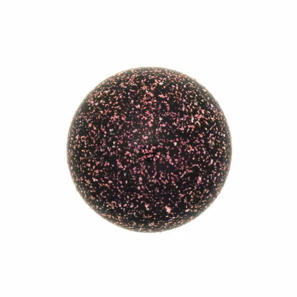 Polychrome Rose Spotted Cabochon Par Puca 18mm 1st