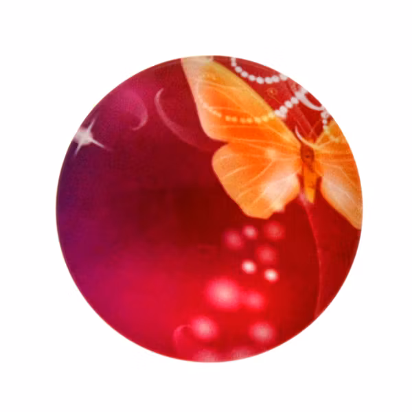 Fantastiska Fjärilar 5 Cabochon 30mm 1st