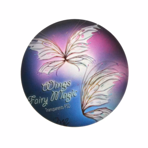 Fantastiska Fjärilar 10 Cabochon 30mm 1st