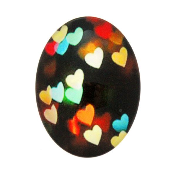Glitter 18 Cabochon 40x30mm 1st
