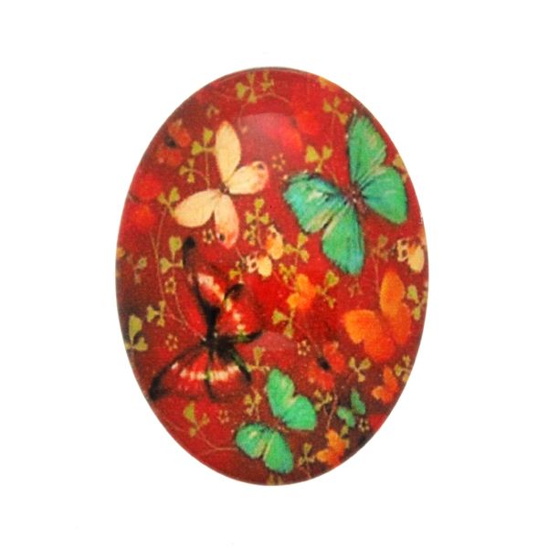 Fjäril 7 Cabochon 40x30mm 1st
