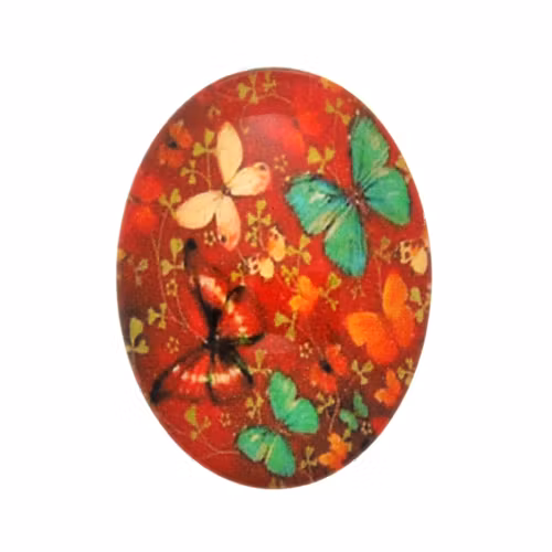 Fjäril 7 Cabochon 40x30mm 1st