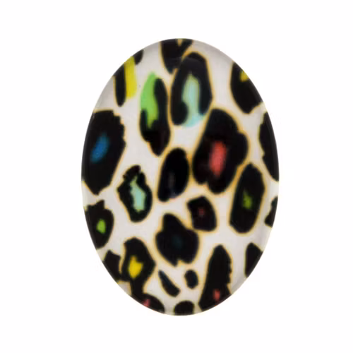 Djurmönster 4 Cabochon 40x30mm 1st