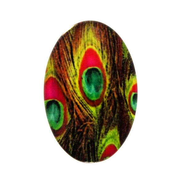 Påfågel 2 Cabochon 30x20mm 1st