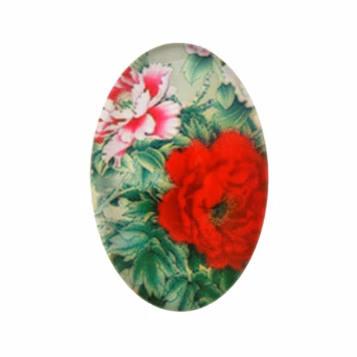 Blommor 1 Cabochon 30x20mm 1st