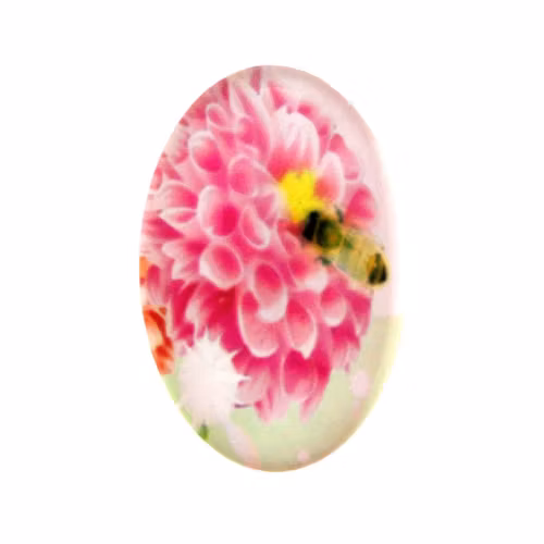 Blommor 2 Cabochon 30x20mm 1st