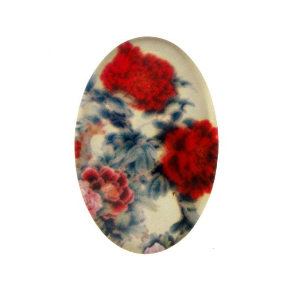 Blommor 3 Cabochon 30x20mm 1st