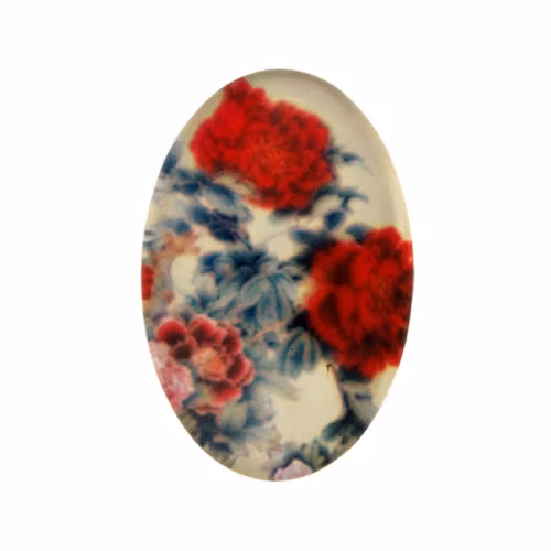 Blommor 3 Cabochon 30x20mm 1st