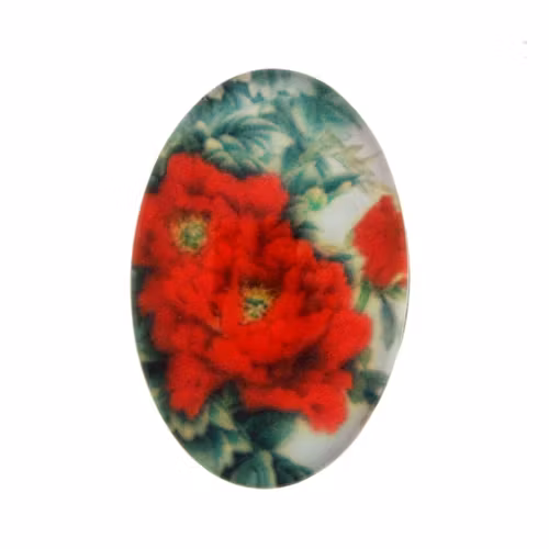Blommor 4 Cabochon 30x20mm 1st
