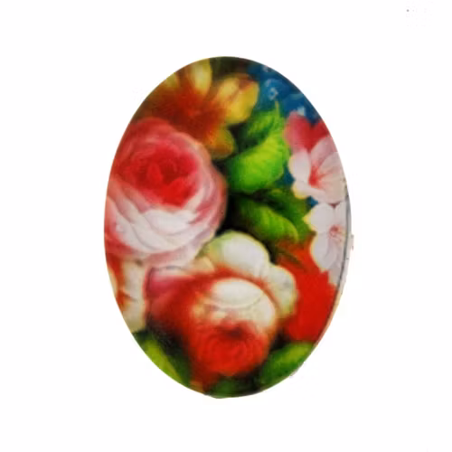 Blommor 6 Cabochon 30x20mm 1st