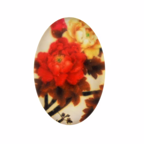 Blommor 7 Cabochon 30x20mm 1st
