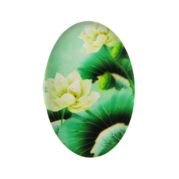 Blommor 8 Cabochon 30x20mm 1st