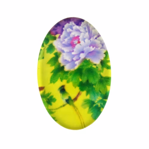 Blommor 10 Cabochon 30x20mm 1st