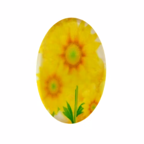 Blommor 18 Cabochon 30x20mm 1st