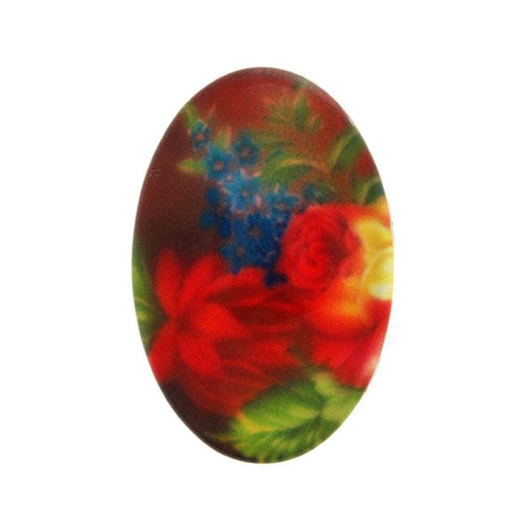 Blommor 22 Cabochon 30x20mm 1st