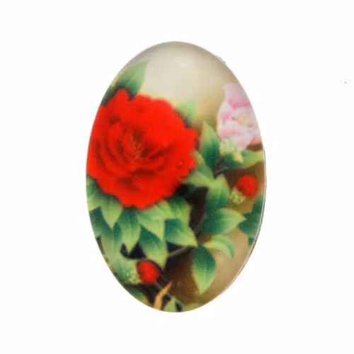 Blommor 26 Cabochon 30x20mm 1st