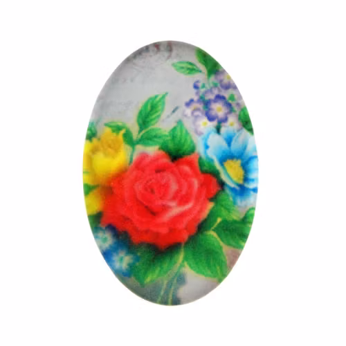 Blommor 28 Cabochon 30x20mm 1st