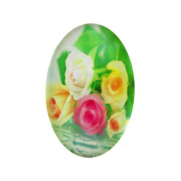 Blommor 29 Cabochon 30x20mm 1st
