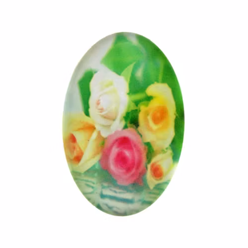 Blommor 29 Cabochon 30x20mm 1st
