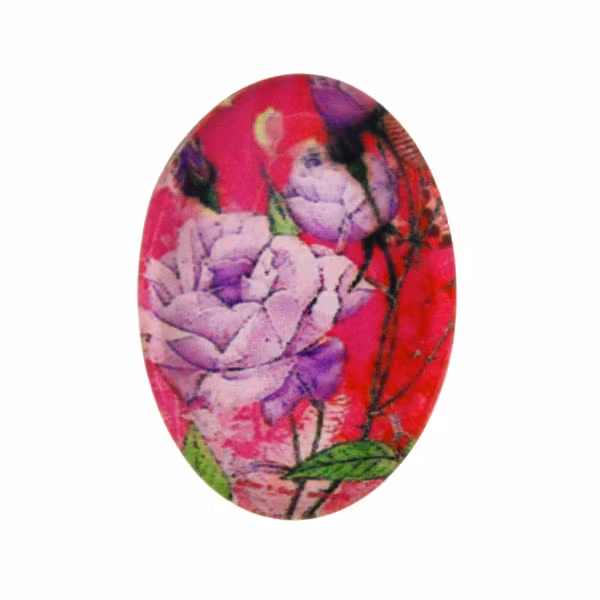 Blommor 33 Cabochon 30x20mm 1st