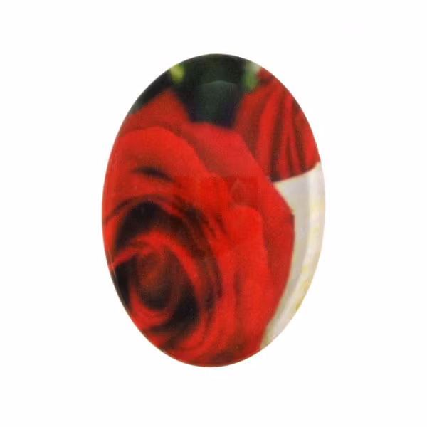 Blommor 40 Cabochon 30x20mm 1st