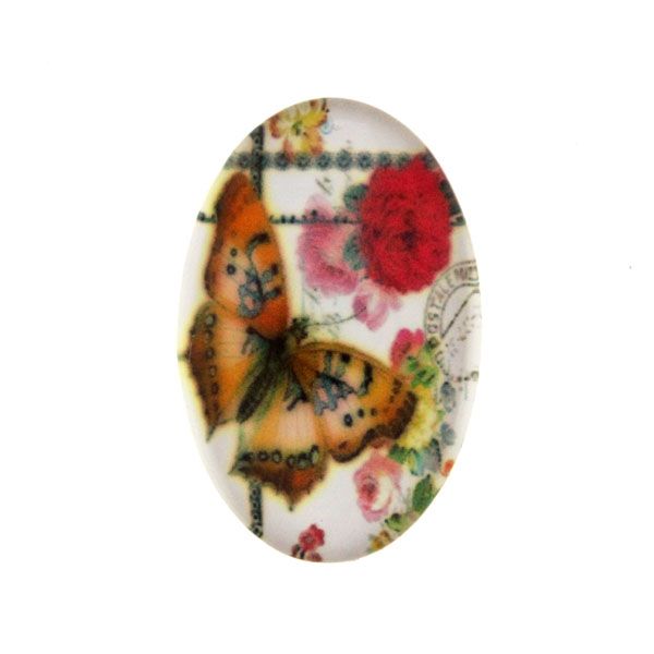 Fjärilar 1 Cabochon 30x20mm 1st