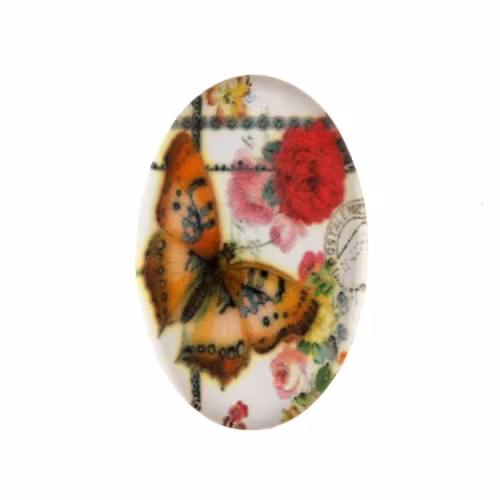 Fjärilar 1 Cabochon 30x20mm 1st