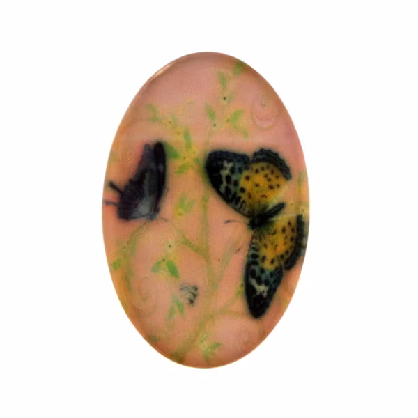 Fjärilar 10 Cabochon 30x20mm 1st