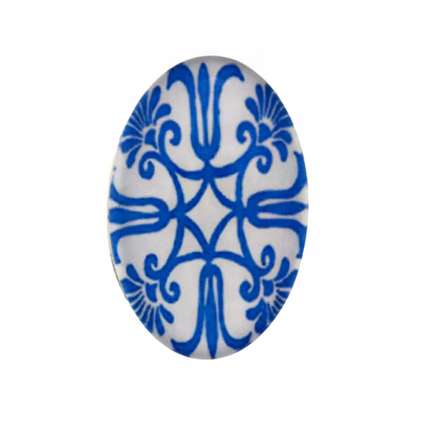 Porslin 2 Cabochon 30x20mm 1st