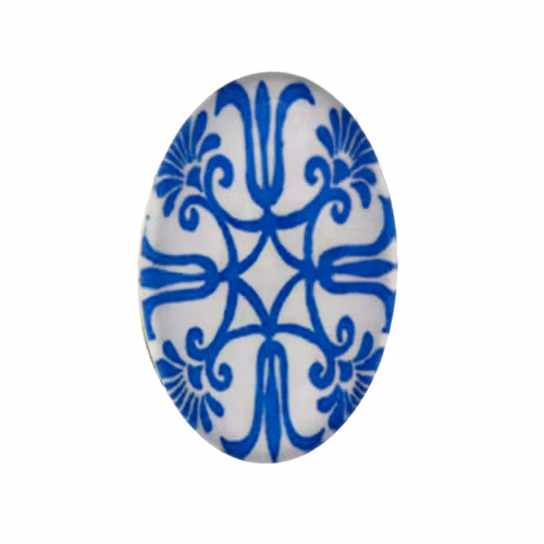 Porslin 2 Cabochon 30x20mm 1st