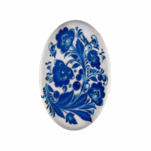 Porslin 4 Cabochon 30x20mm 1st