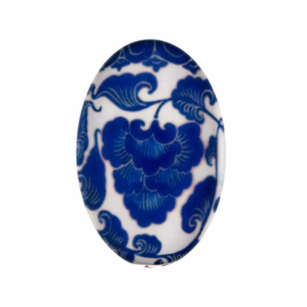 Porslin 5 Cabochon 30x20mm 1st