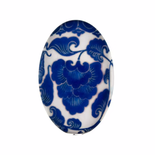 Porslin 5 Cabochon 30x20mm 1st