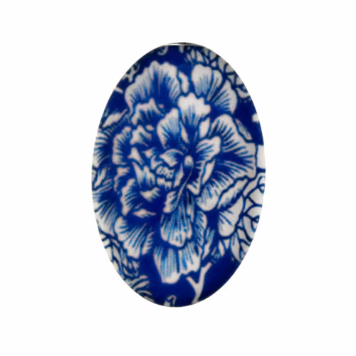 Porslin 7 Cabochon 30x20mm 1st
