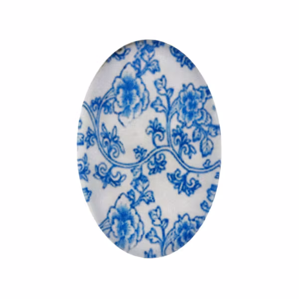 Porslin 9 Cabochon 30x20mm 1st