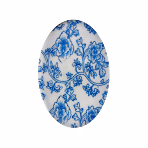 Porslin 9 Cabochon 30x20mm 1st