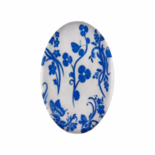Porslin 10 Cabochon 30x20mm 1st
