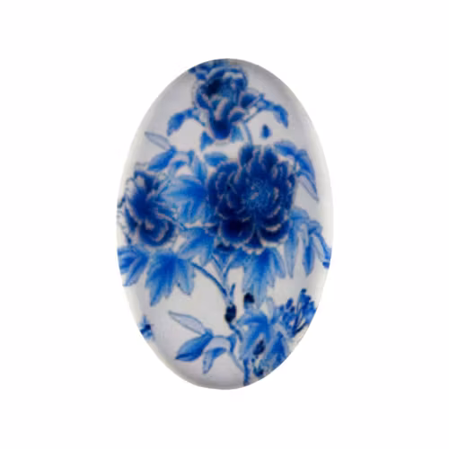 Porslin 17 Cabochon 30x20mm 1st