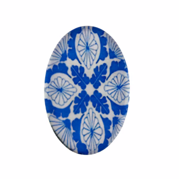 Porslin 18 Cabochon 30x20mm 1st