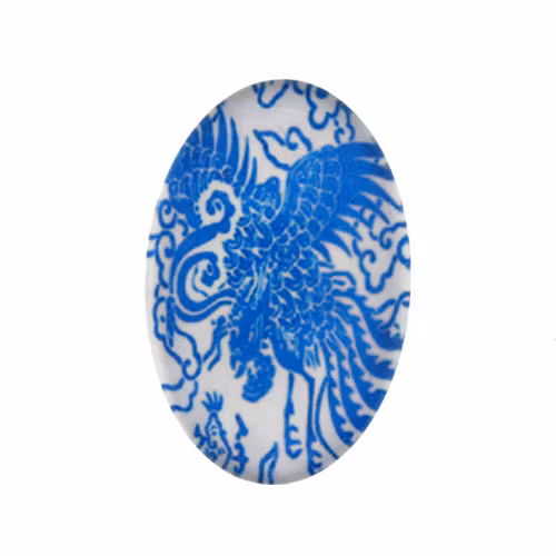 Porslin 35 Cabochon 30x20mm 1st