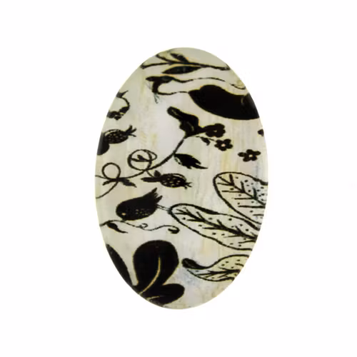 Vintage 7 Cabochon 30x20mm 1st