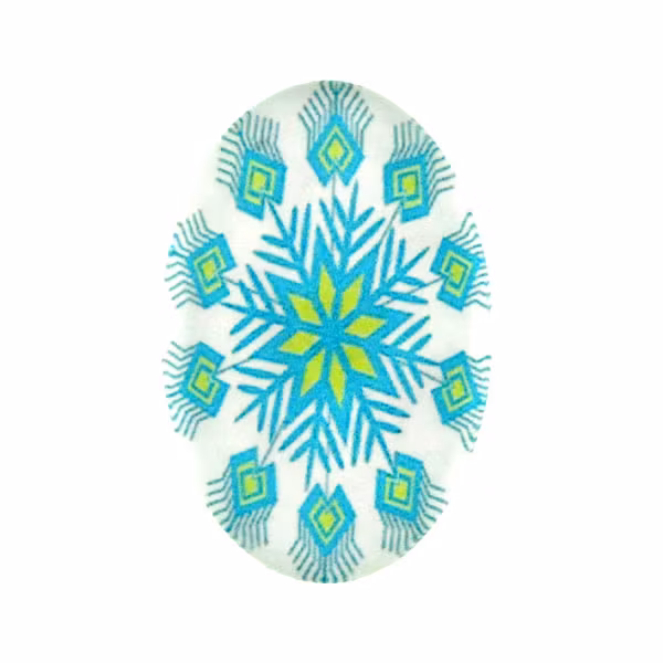 Snöflinga 5 Cabochon 30x20mm 1st