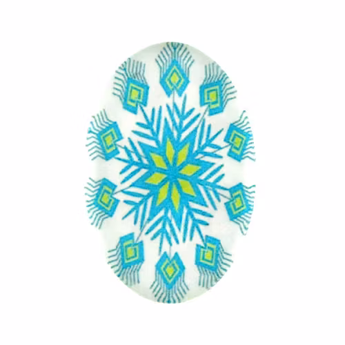 Snöflinga 5 Cabochon 30x20mm 1st