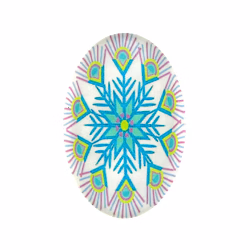 Snöflinga 6 Cabochon 30x20mm 1st