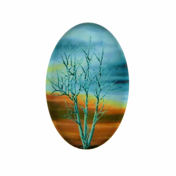 Träd 4 Cabochon 30x20mm 1st
