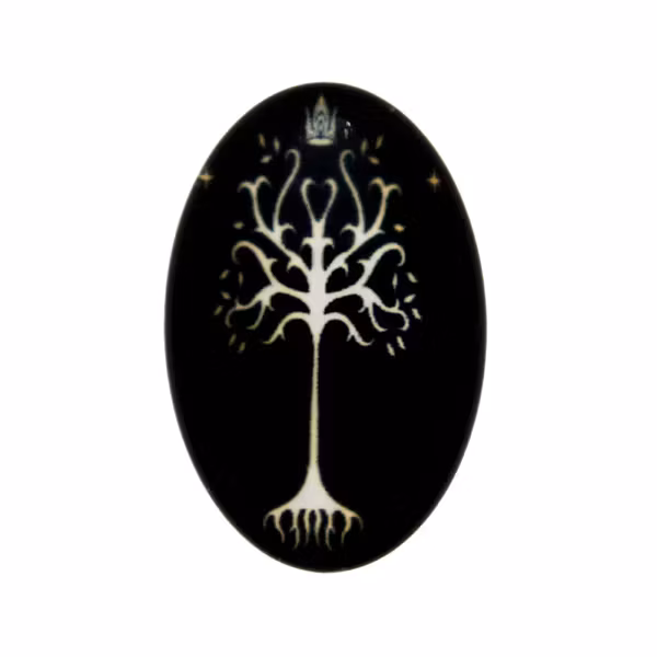 Träd 10 Cabochon 30x20mm 1st